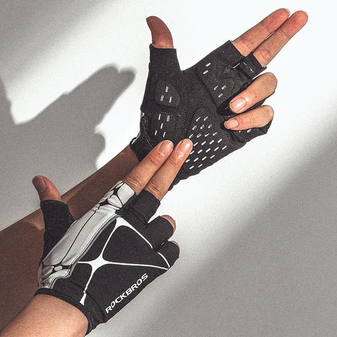 Bicycle Gloves Breathable Half Finger Reflective MTB Bike Gloves Thickened Silicone-OS01150-Veeddydropshipping