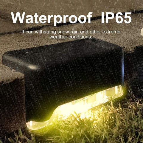 Solar Deck Lights 4/8/16 PCS Outdoor Solar Step Light Warm White for Garden-TI00821-Veeddydropshipping