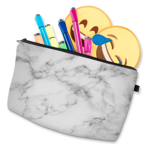 Marble Pattern Women Makeup Bag Girls Cosmetic Bag-BS00555-Veeddydropshipping