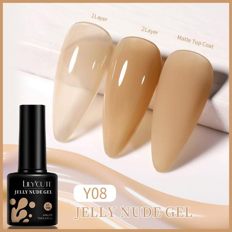 7ML Base Nowipe Top Coat UV Gel Colorful Gel Nail Polish Semi -BH00987-Veeddydropshipping