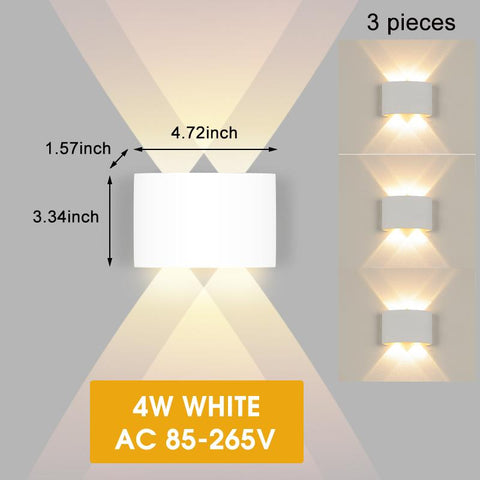 LED wall lamp Waterproof outdoor Aluminum-TI00449-Veeddydropshipping