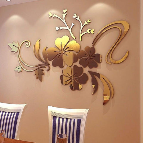 Self Adhesive Wall Sticker Flower Vine Modern-HA00241-Veeddydropshipping