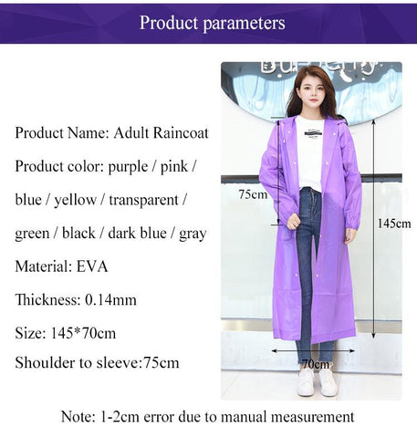 Hooded Thickened Waterproof Raincoat-HA00976-Veeddydropshipping
