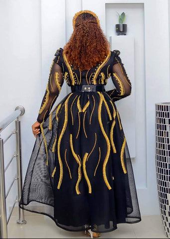 Plus Size Women Dress Sequin Clothing-WF01502-Veeddydropshipping