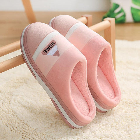 Men Slippers Warm Cotton Slippers Women Shoes Indoor House-BS01238-Veeddydropshipping
