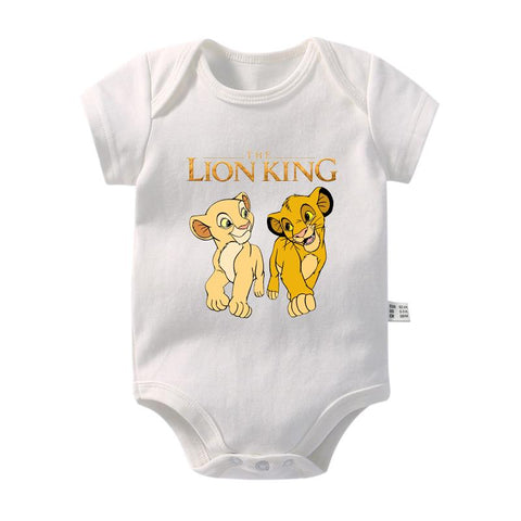 The Lion King Baby Girl Boy Clothes Cartoon Simba Print Infant Bodysuit-TB00295-Veeddydropshipping