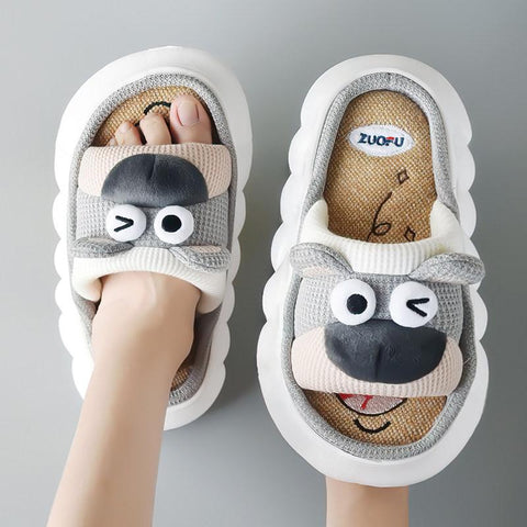Platform Soft Slippers Female Lovely Penguin House-BS01080-Veeddydropshipping