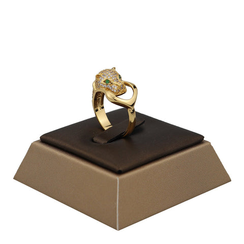 Luxury fashion classic leopard head bracelet with Ring Jewelry Set -JW00190-Veeddydropshipping