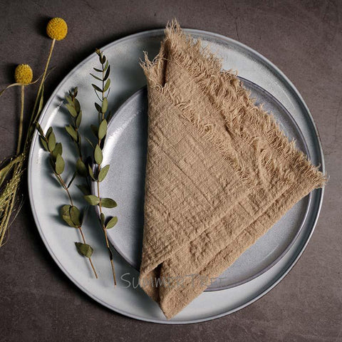 Napkins Cotton Gauze Napkin Muslin Tea Towels-HA00554-Veeddydropshipping