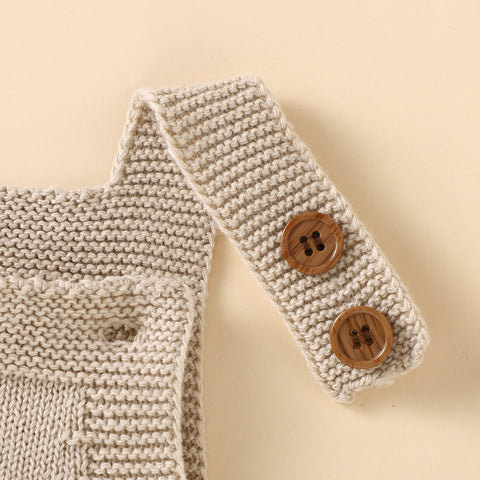 Newborn Baby Rompers Hats Clothes Sets Autumn Winter Solid-TB00299-Veeddydropshipping