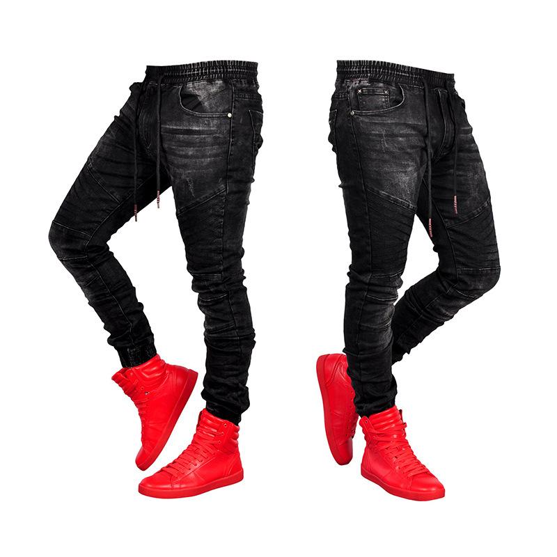 Summer New Jeans Elastic Elastic Waist Harem-Veeddydropshipping