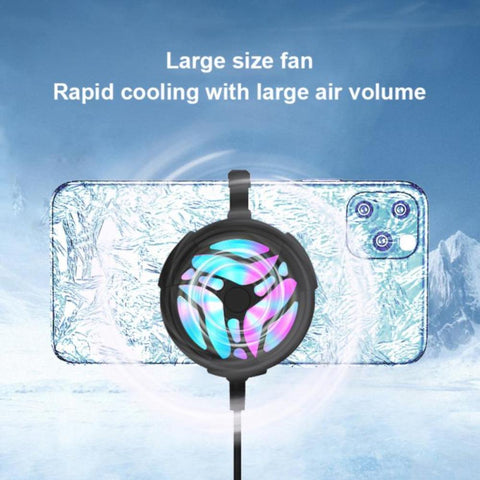 New Heat Sink Portable Mobile Phone Game Cooler Phone Cooling Fan Turbo-PA00686-Veeddydropshipping