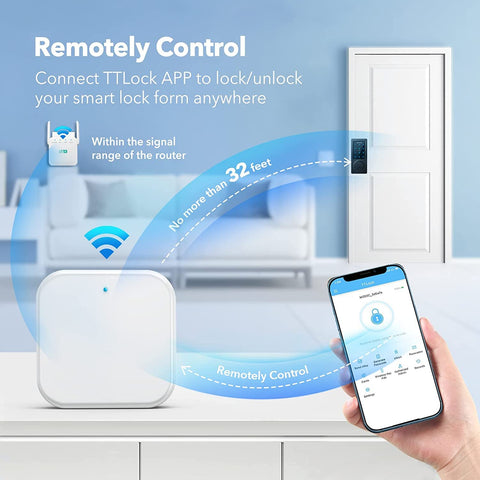 Gateway Hub Smart Door Lock Unlock Bluetooth-CO00595-Veeddydropshipping