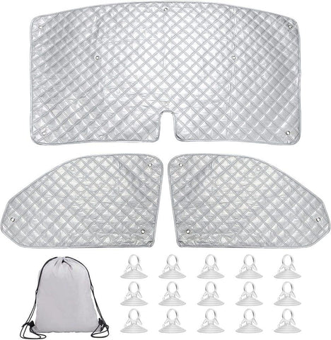 Window Cover Set For VW T5 T6 3PCS Sunshade Windscreen-AM00923-Veeddydropshipping