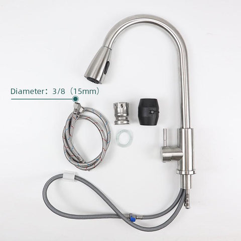 Kitchen Type Pull-out Faucet Retractable-TI00642-Veeddydropshipping