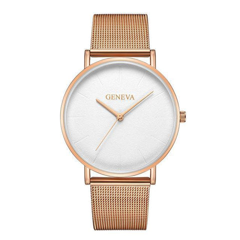 watch fashion gold Rose watch for women silver  watch-JW00954-Veeddydropshipping