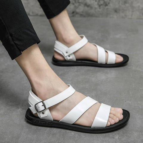 Strap Zipper Men&#39;s Sandals Slippers Shoes for Men-BS01570-Veeddydropshipping