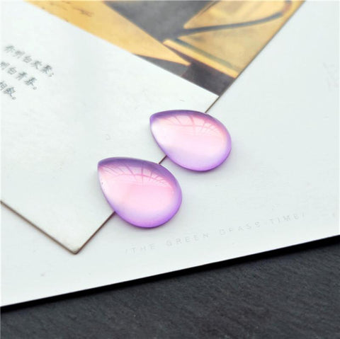Colorful Water Drop Resin Faux Cat Eye Cabochon Bead Fit DIY -JW01629-Veeddydropshipping