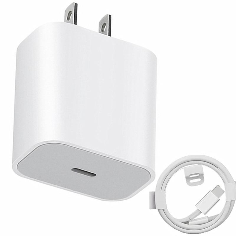 20W Fast Charging PD USB C Charger For EU Power Adapter US Plug PD Charge Type C Port Cable-PA00356-Veeddydropshipping