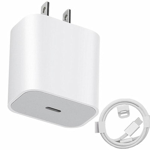 20W Fast Charging PD USB C Charger For EU Power Adapter US Plug PD Charge Type C Port Cable-PA00356-Veeddydropshipping