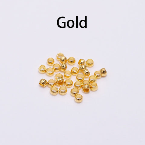 Ball Crimp End Beads Stopper Spacer Beads For DIY Jewelry Making -JW01582-Veeddydropshipping