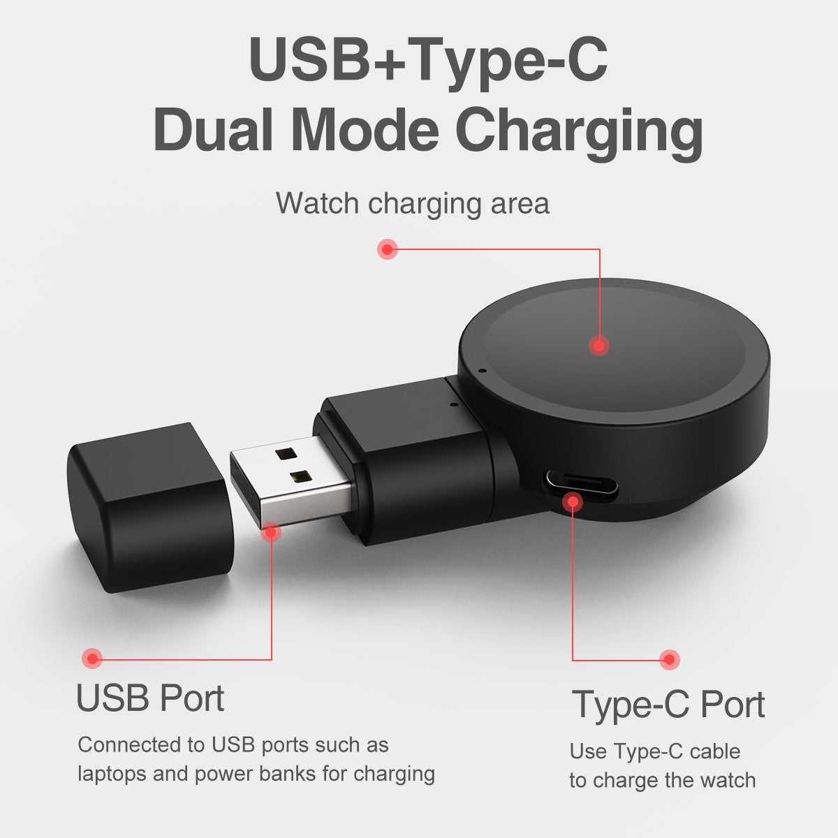 Wireless Charger 3 in 1  Type-C Charging Dock Stand-Veeddydropshipping