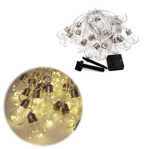 Solar Garden Lights Outdoor, 10/ 20 Bulbs Copper Wire Bulbs String Lights-TI00902-Veeddydropshipping
