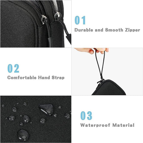 Travel Organizer Bag Cable Storage Organizers Pouch Carry Case Portable Waterproof Double Layers-PA00882-Veeddydropshipping