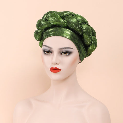 Fashion Braids Turban Caps Women African-WF01499-Veeddydropshipping