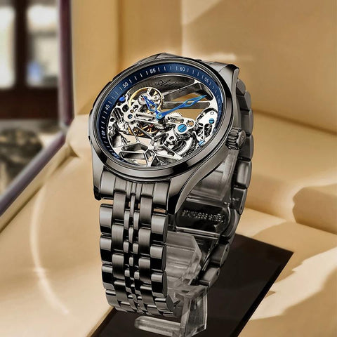 Skeleton Mechanical Watch Brand Luxury Steampunk-JW00625-Veeddydropshipping