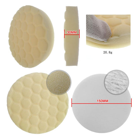 6 Inch 5pcs/Set Sponge Polishing Pad Waxing Buffing Pad Kit-AM00509-Veeddydropshipping