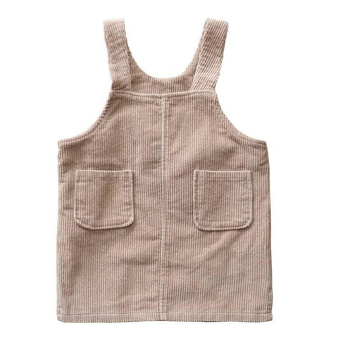 Autunm Winter Corduroy Girls Sundress Loose Braces Dress Baby Girl-TB00905-Veeddydropshipping
