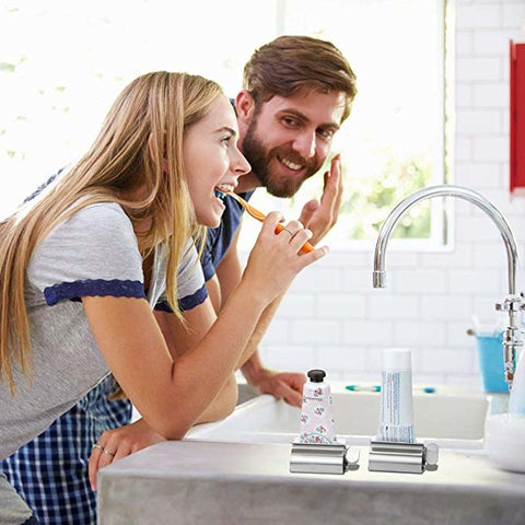 Automatic Toothpaste Dispenser Toothbrush Holder-HA01021-Veeddydropshipping
