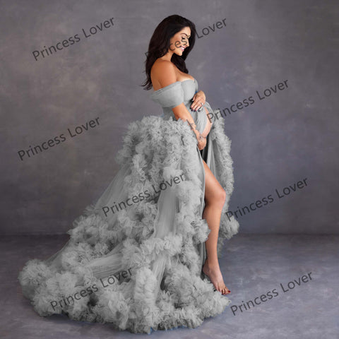Prom Dresses Pregnant Women Tiered Ruffles-WF01512-Veeddydropshipping
