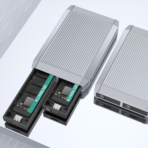 Dual  SSD Enclosure  Blazing  Thunderbolt   Compatible-CO00937-Veeddydropshipping