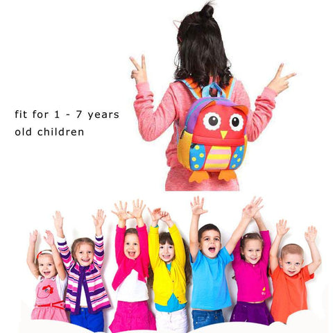 Toddler Cute Kid Baby Kindergarten Schoolbag 3D Cartoon-TB00030-Veeddydropshipping