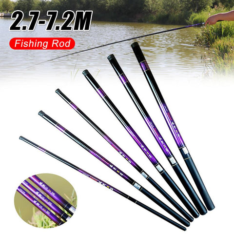 2.4m-5.7m Telescopic Fishing Rods Ultra-light Hard Pole Fishing Pole Carp Rod -OS00350-Veeddydropshipping