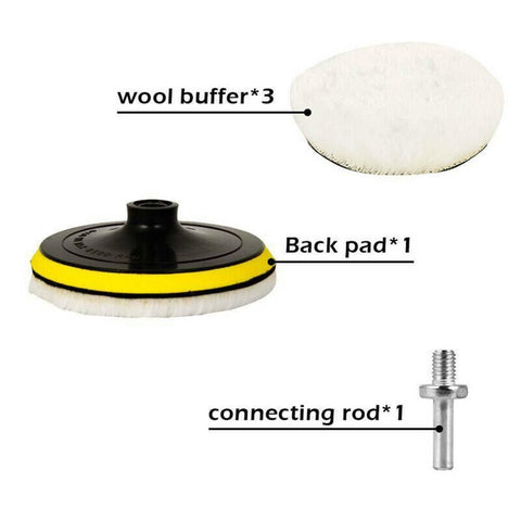 5Pcs Car Polishing Pad Set 5 Inch Car Polish Pad Disc Wool-AM00490-Veeddydropshipping