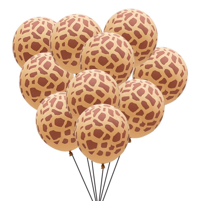 Animal Printed Giraffe Latex Balloons-HA00759-Veeddydropshipping