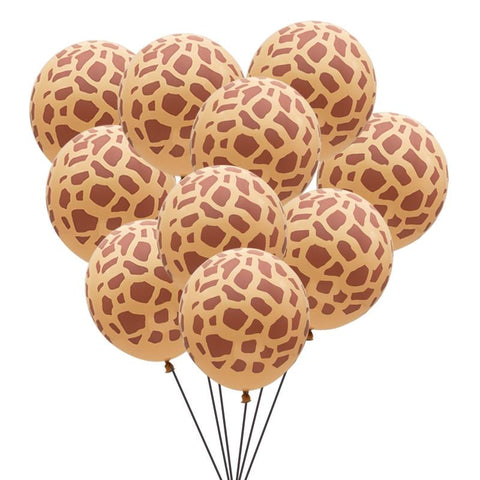 Animal Printed Giraffe Latex Balloons-HA00759-Veeddydropshipping