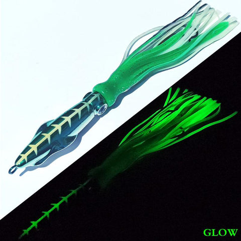1PC Metal Head Octopus Skirt Fishing Jigging Lure 60g100g120g150g200g Artifial  -OS00499-Veeddydropshipping