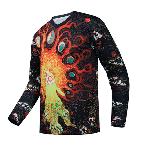 New Men's Downhill Jersey Motocross Clothing MTB Shirts Breathable Road Bike-OS01065-Veeddydropshipping