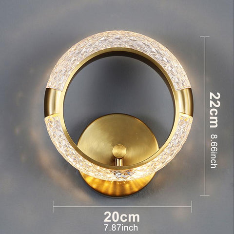Crystal Wall Lights Round/Oval LED Wall Lamp-HA00206-Veeddydropshipping
