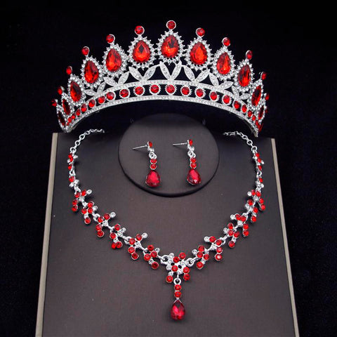 Fashion Bridal Jewelry Sets Bride Tiara Crown  for Women  -JW00366-Veeddydropshipping