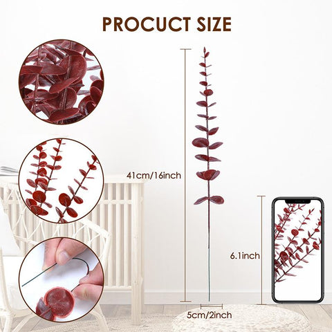 artificial plant eucalyptus leaf home decoration-HA00651-Veeddydropshipping