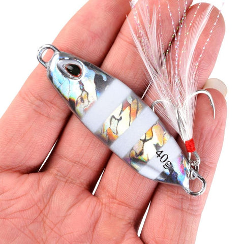Aorace 1PC 10g-40g Metal Jig Lure Slow Jig Shore Casting Jigging Lure Trout Tuna Fish-OS00397-Veeddydropshipping