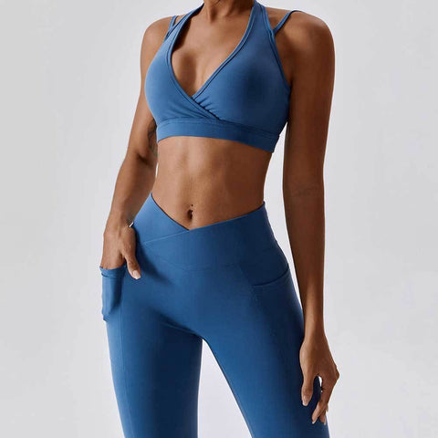 Yoga Set Woman Gym Set Women Fitness Sportswear Sports Set Workout Clothes -OS00881-Veeddydropshipping