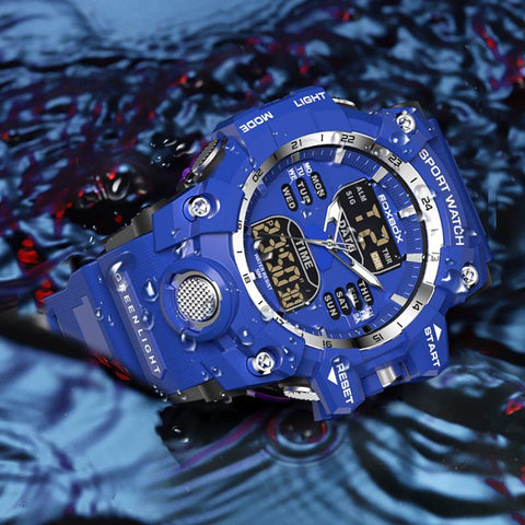 Outdoor Sport Quartz Man Watches Waterproof Dual Display-JW00795-Veeddydropshipping