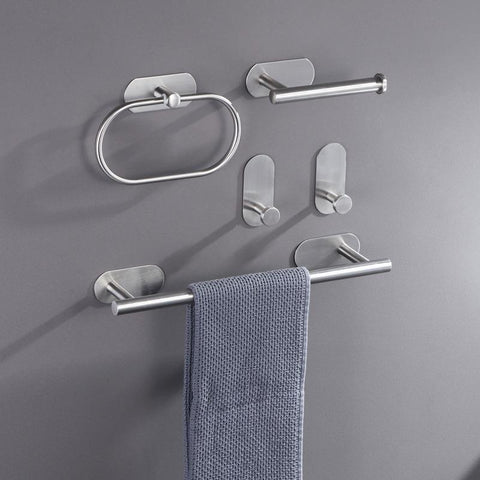 No Punching Stainless Steel Self-adhesive Towel Bar-HA01038-Veeddydropshipping