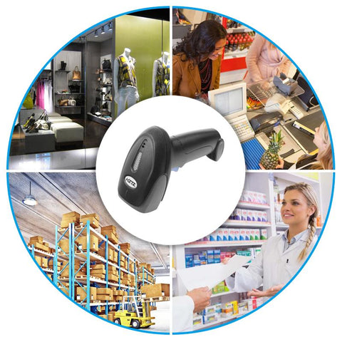 Wireless Barcode Scanner USB Wired/ 2.4G Wireless 1D Bar code Reader-Veeddydropshipping
